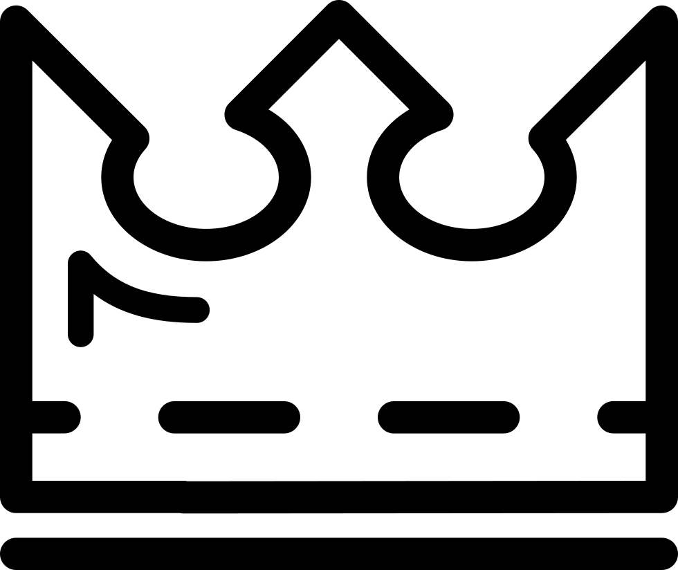 Royal Crown Outline Comments - Icon Clipart (980x824), Png Download