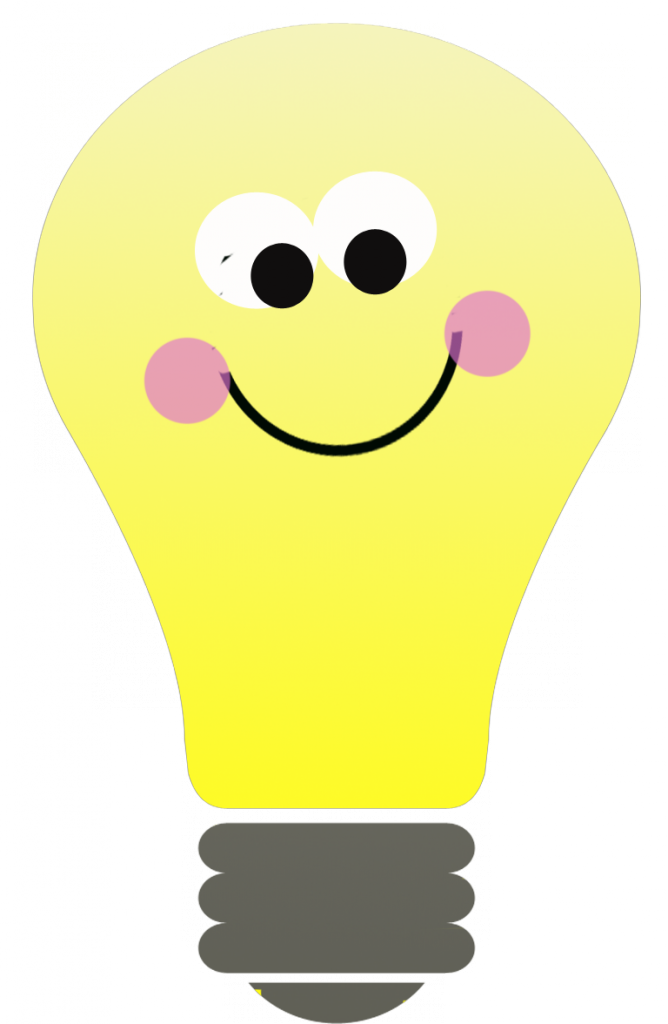 Submit An Idea - Light Bulb Png Cute Clipart (668x1024), Png Download
