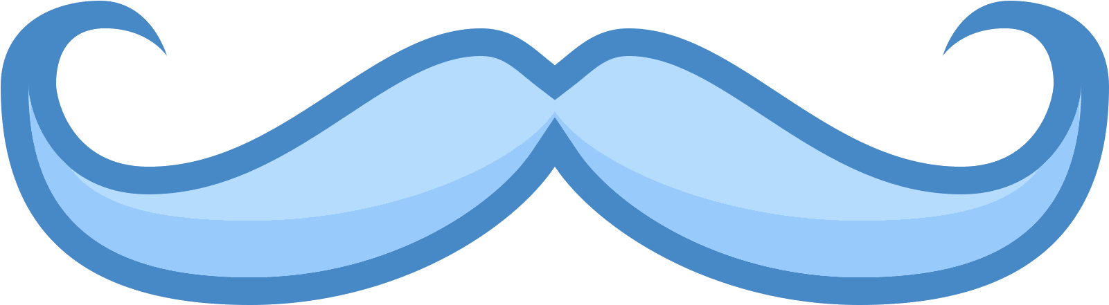 Handlebar Mustache Icon - Moustache Clipart (1600x1600), Png Download
