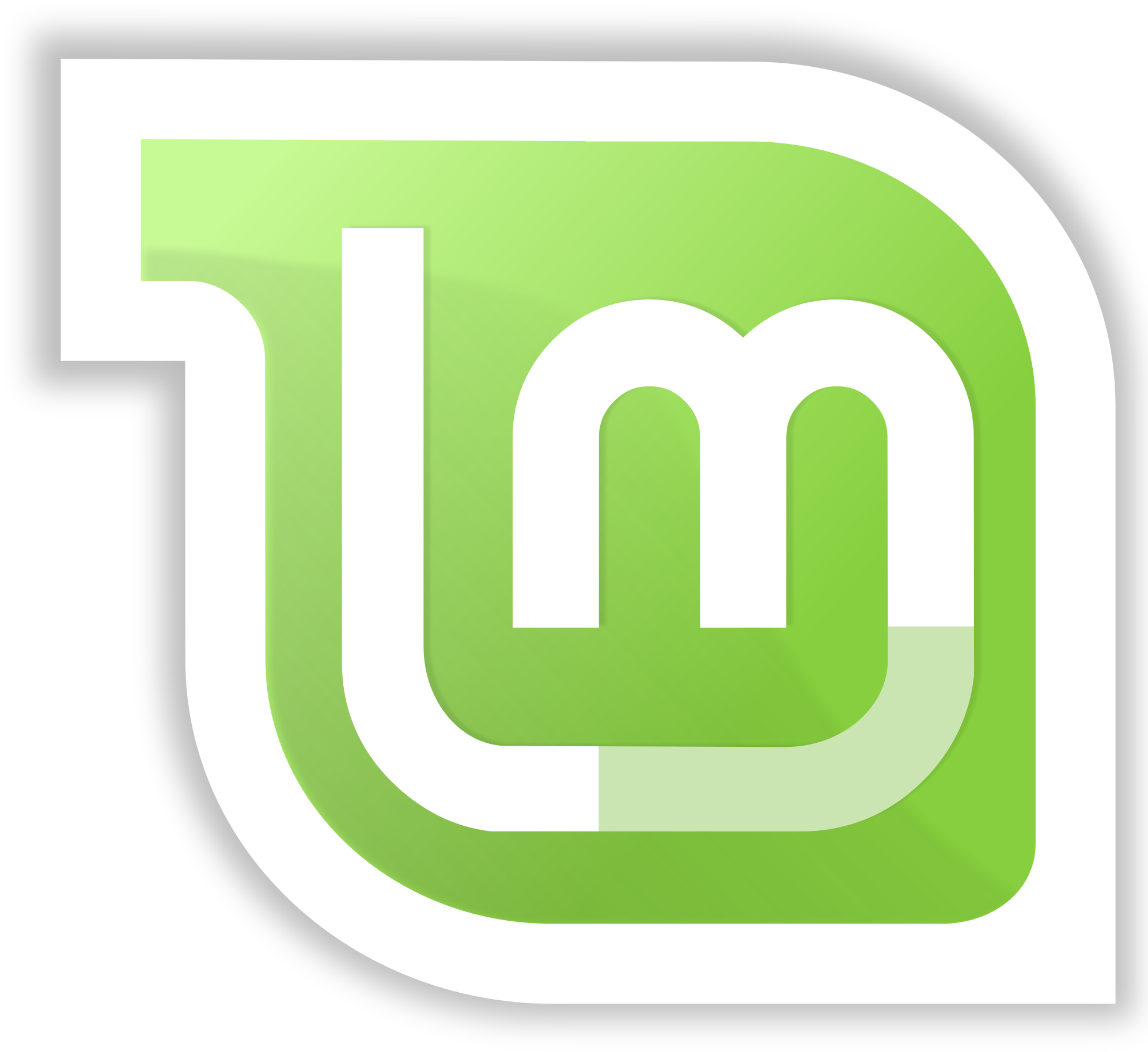 Linux Mint Logo Without Wordmark Clipart (1029x1024), Png Download