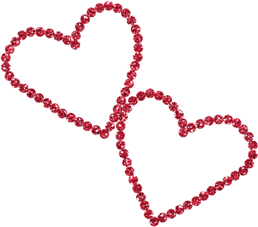 Red Diamond Hearts Png Clipart Picture - Diamond Hearts Png Transparent Png (600x537), Png Download