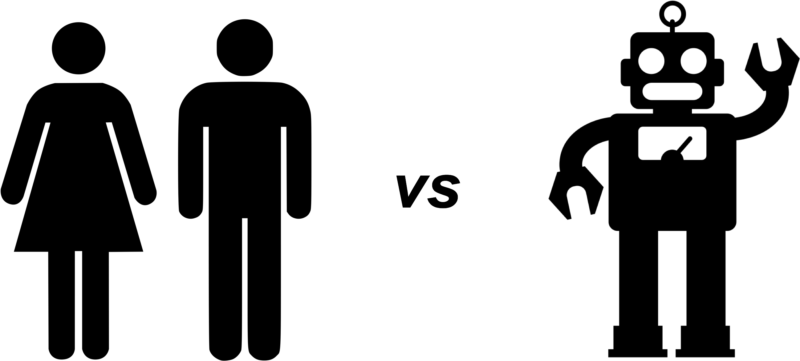Robotics Black And White Clipart (2000x877), Png Download