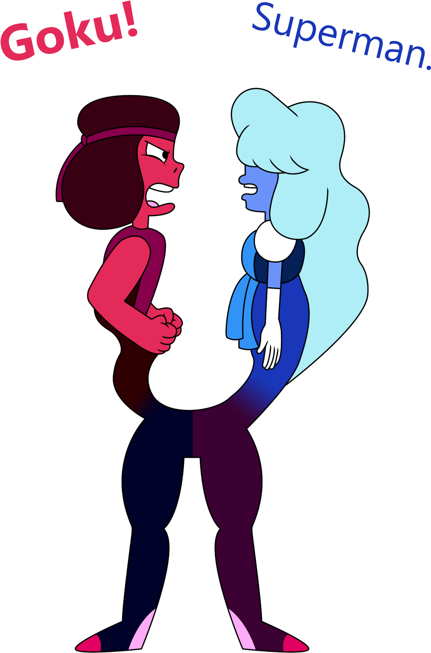 Goku S Goku Superman Eriru Clothing Woman Man Cartoon - Goku In Steven Universe Clipart (1700x2338), Png Download