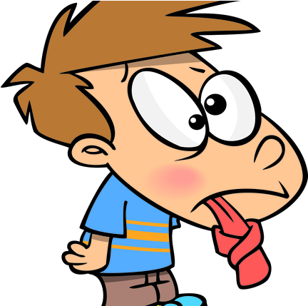 Debate Clipart Spoken English - Tongue Tied Cartoon - Png Download (1080x428), Png Download