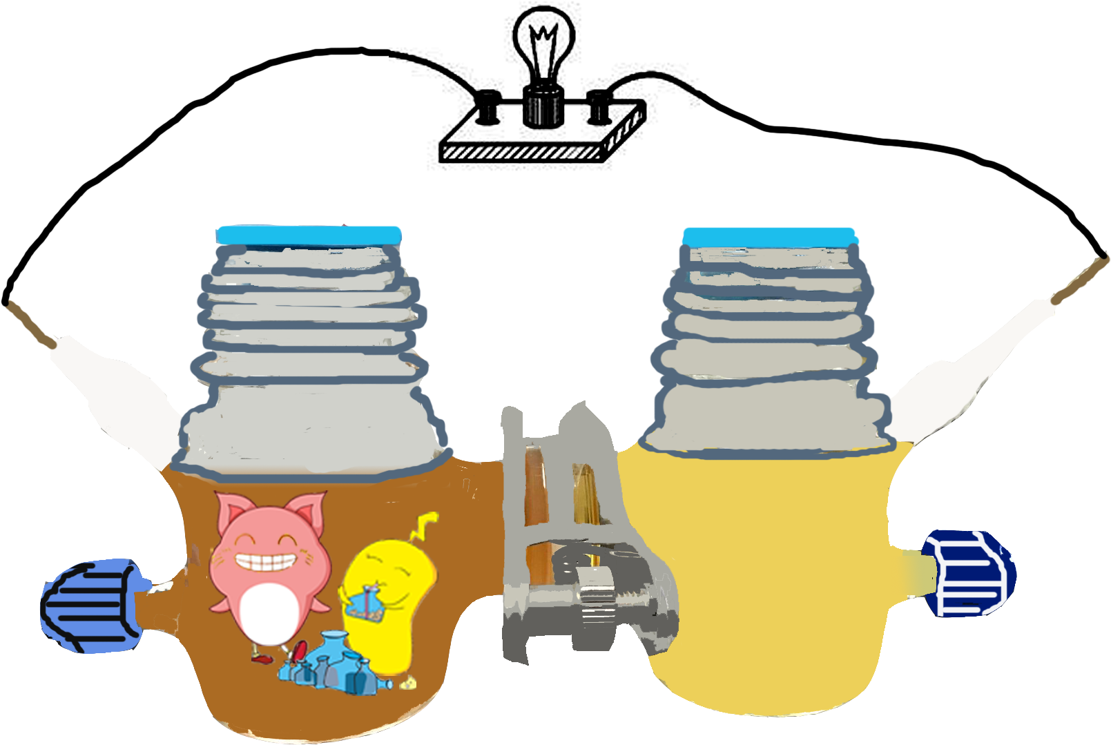 Efficiency Of Electricity Production - Cartoon Clipart (1920x1441), Png Download