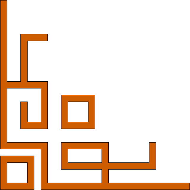 Lattice Corner Border Design - Clip Art Corner Borders - Png Download (640x640), Png Download