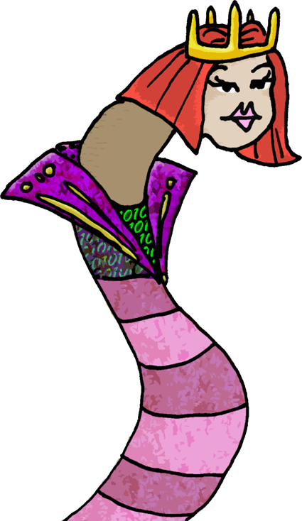 Dialogue Art Of A Digital Bookworm Posing As King Arthur's - Art Clipart (425x734), Png Download