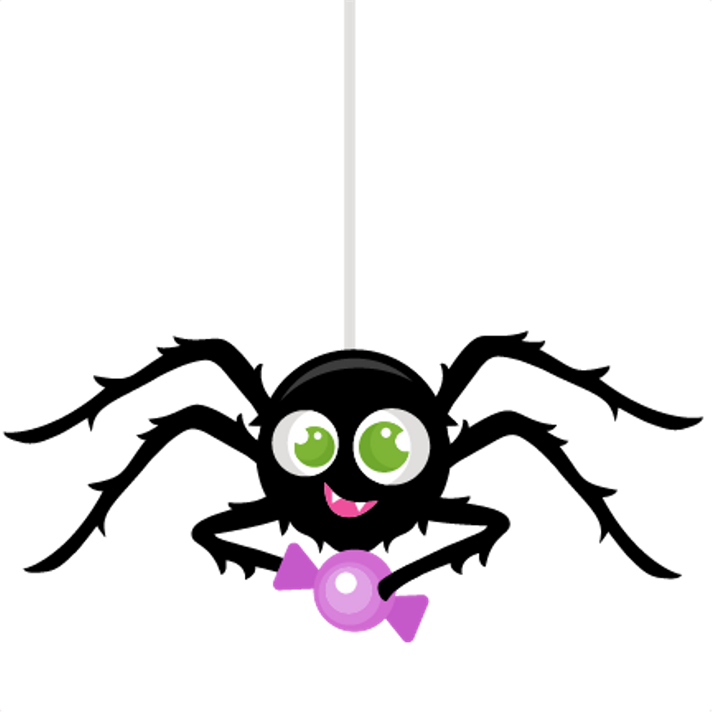Spider Cute Kawaii Tumblr Ftestickers - Transparent Background Spider Clip Art - Png Download (1024x1024), Png Download