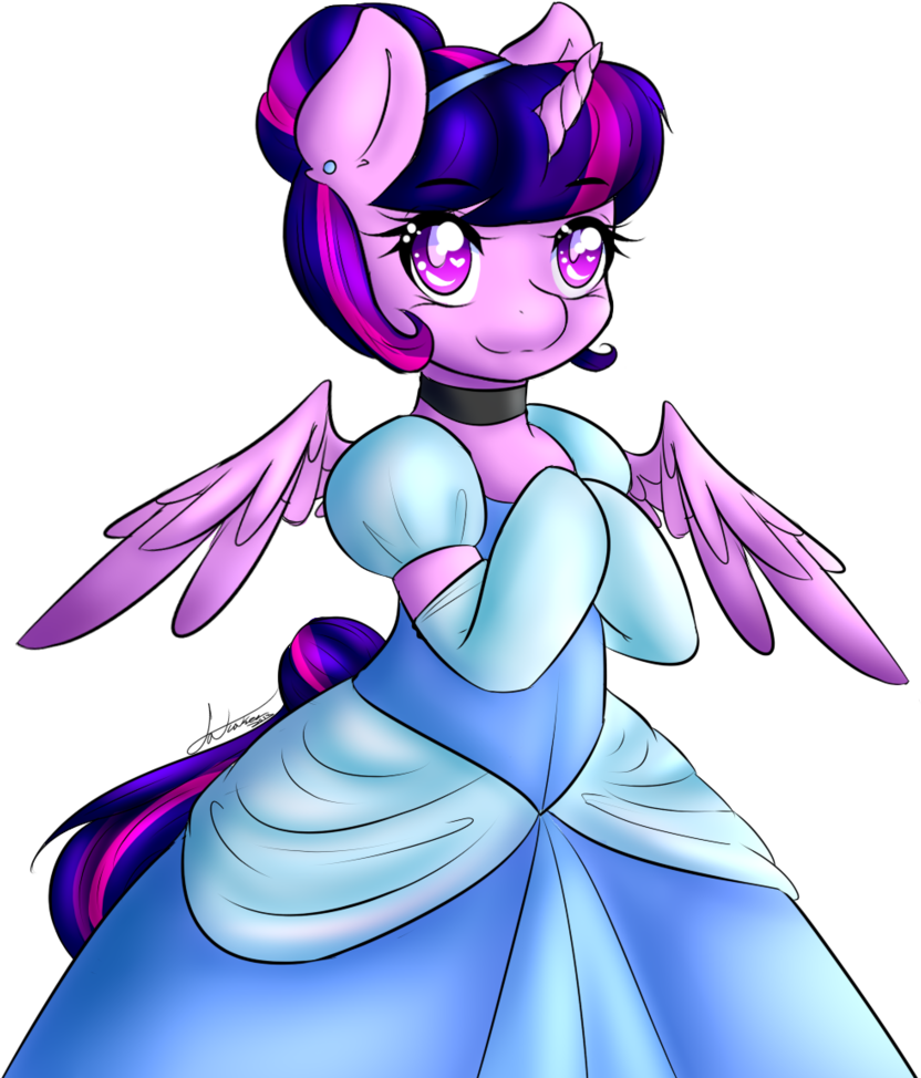 Fatcakes, Bipedal, Cinderella, Clothes, Crossover, - Disney Princess Twilight Sparkle Clipart (960x1024), Png Download