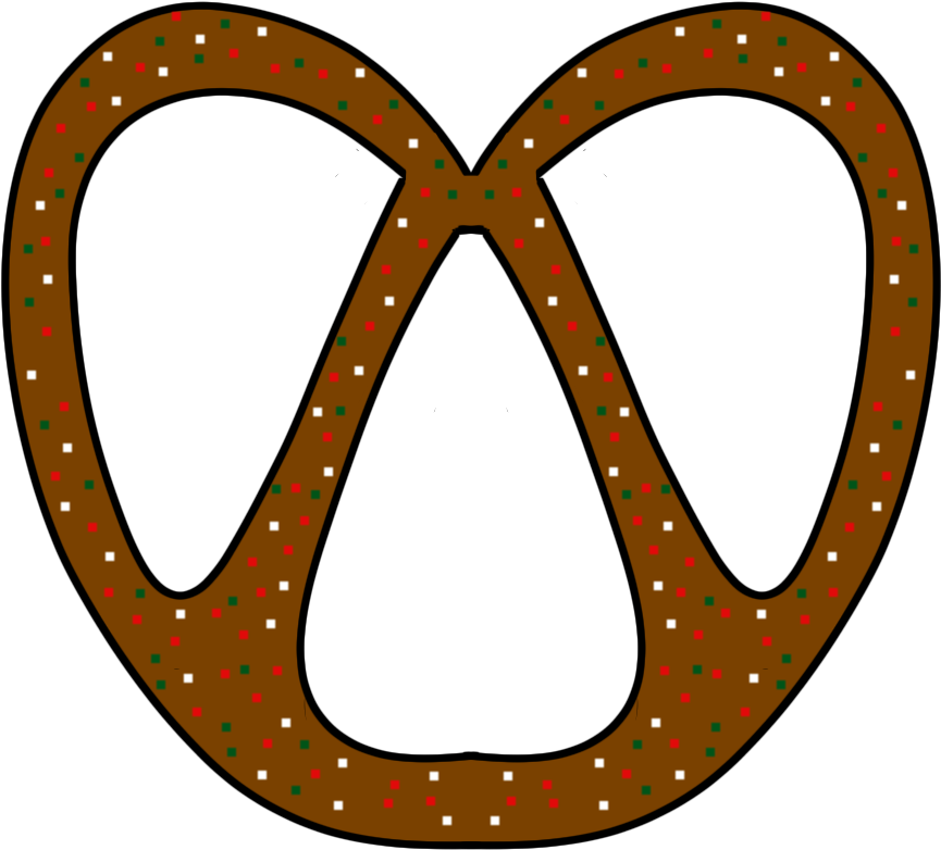 Pretzels Clipart Black And White - Clip Art - Png Download (1536x2048), Png Download