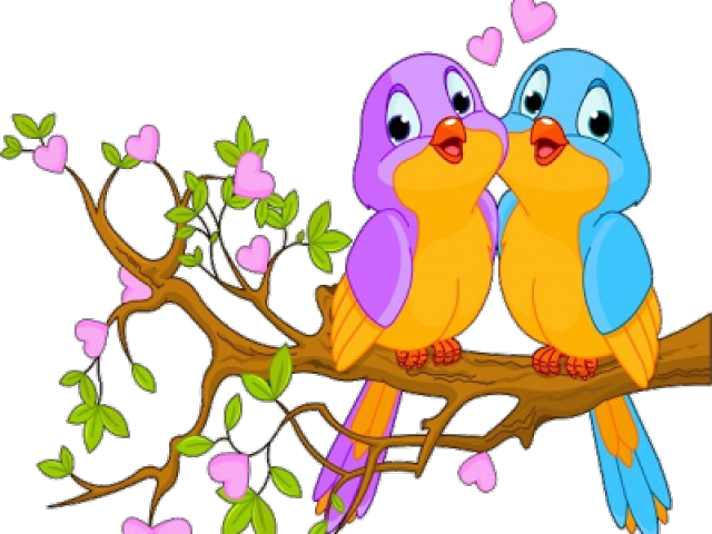 Love Birds Clipart Cartoon - Buenos Dias Y Feliz Domingo - Png Download (640x480), Png Download