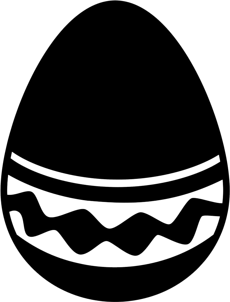 Jpg Download Easter Egg With A Simple But Elegant Design - Easter Egg Clipart (748x981), Png Download