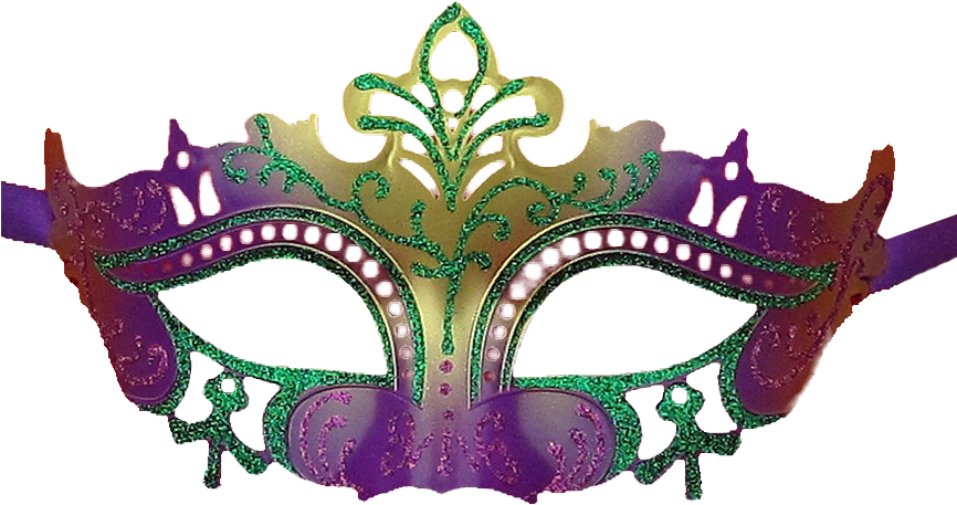 Mardi Gras Mask Transparent Background Clipart (899x900), Png Download