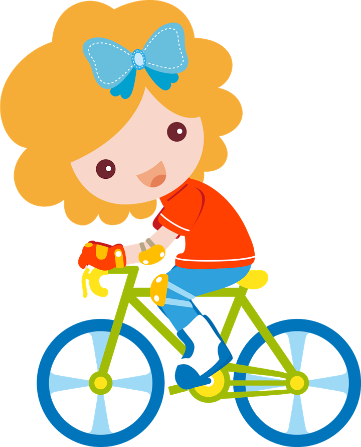 Clip Artsportsbicycle - Clip Art Infantil - Png Download (720x890), Png Download