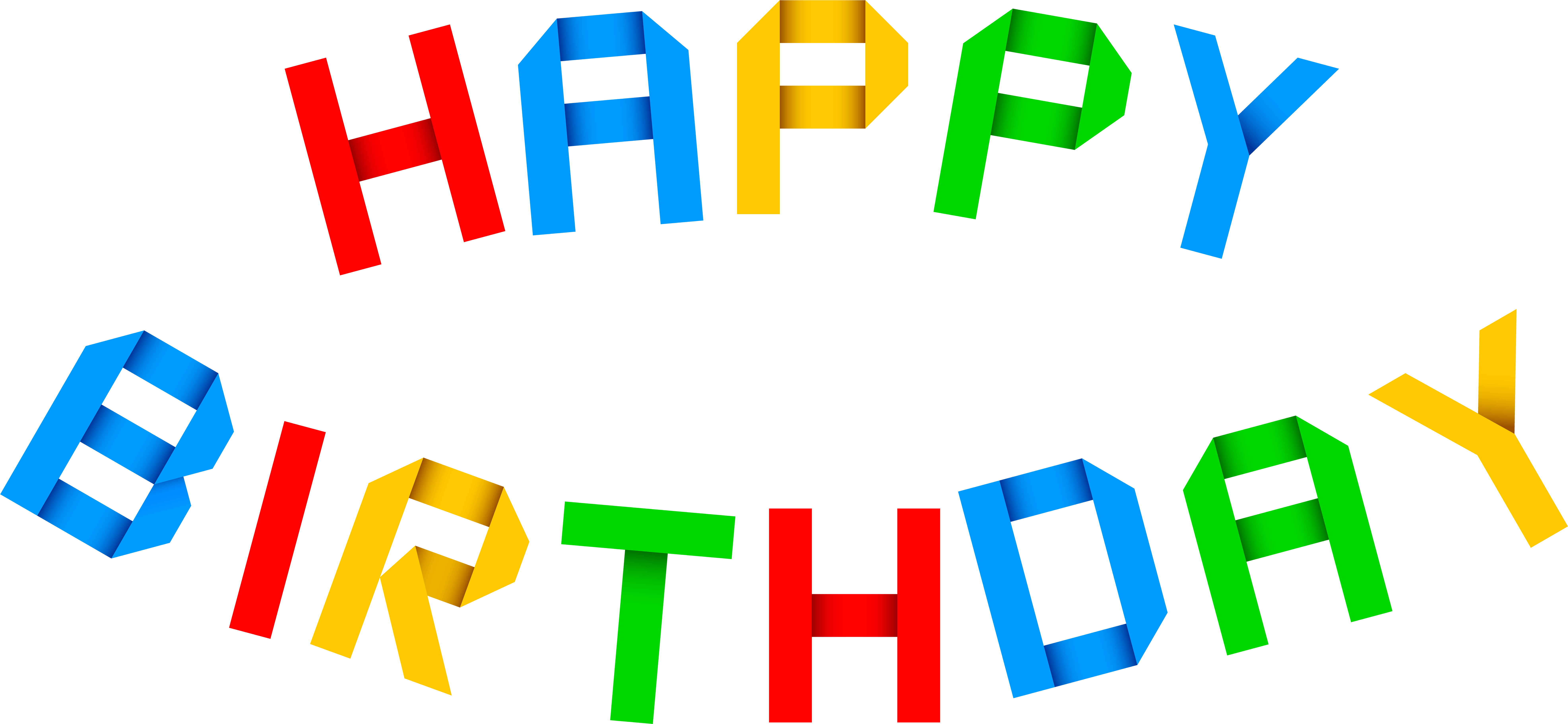 Birthday Clipart (8000x3767), Png Download