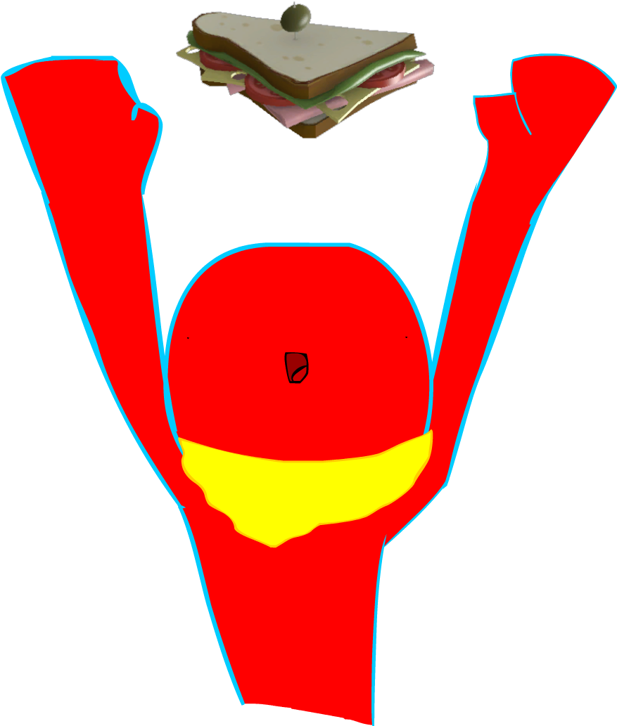 Hooray For Sandvich - Tf2 Sandvich Clipart (876x1210), Png Download