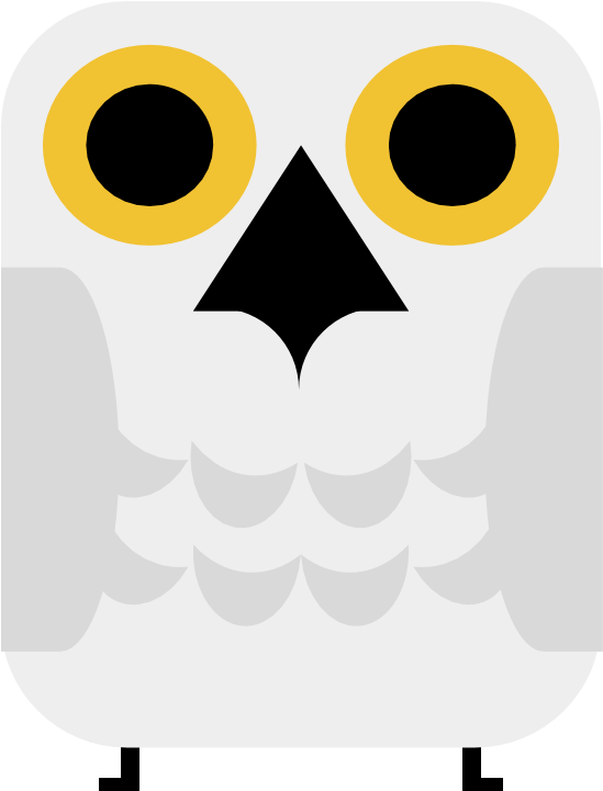 Animalsnowy Owl [artwork - Owl Clipart (960x720), Png Download