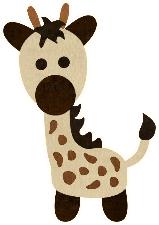 Dibujos En Png Para Baby Shower De Safari - Animales De Safari Para Baby Shower Clipart (546x770), Png Download