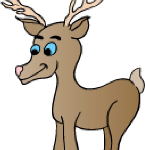 Deer Clipart Rain - Cartoon - Png Download (640x480), Png Download