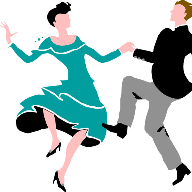 Couple Dancing Illustration Clipart (640x640), Png Download
