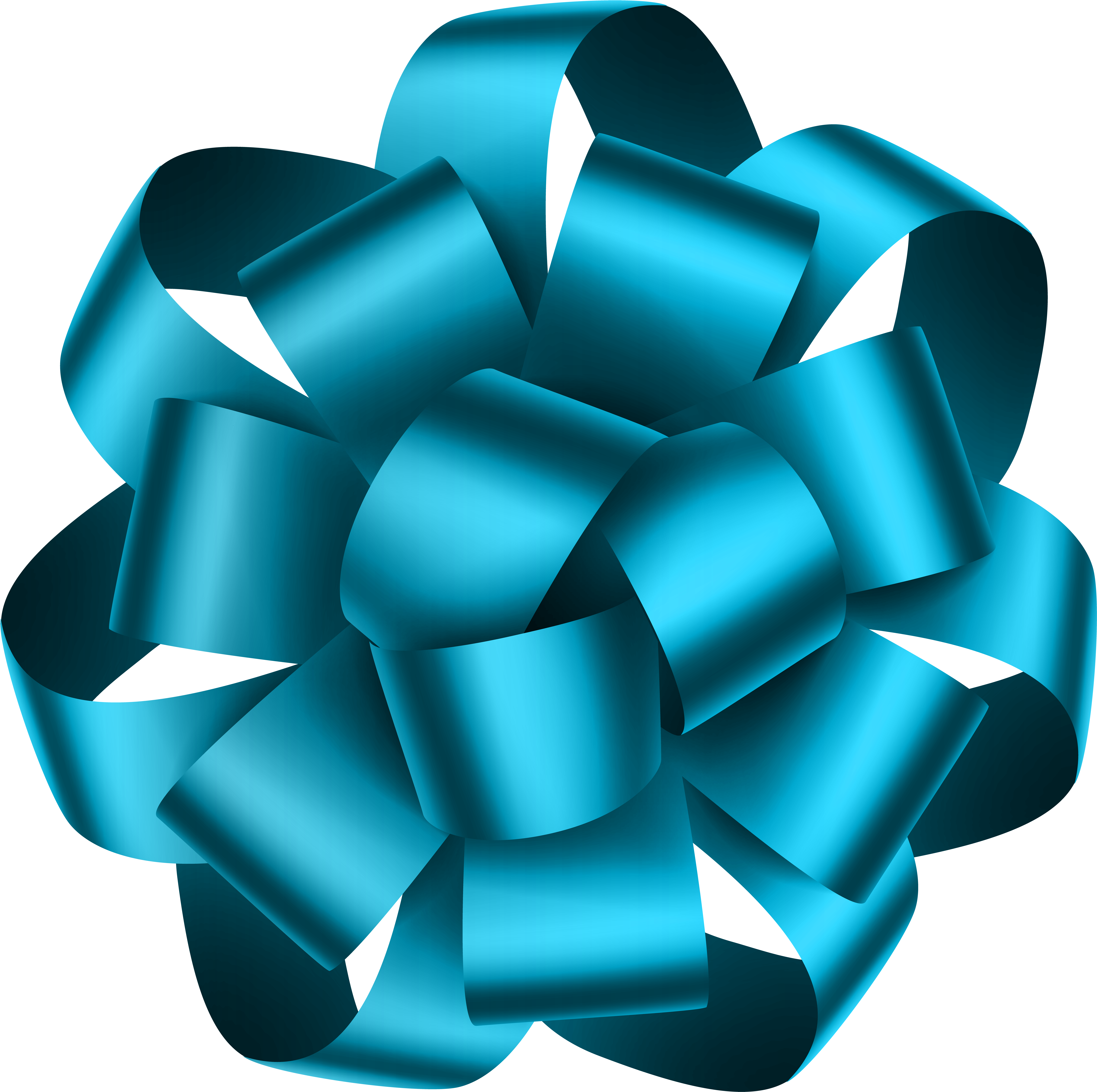 Blue Deco Bow Transparent Png Clip Art Image - Transparent Clip Art Bow (600x595), Png Download