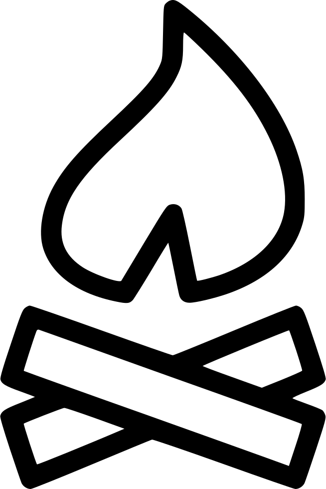 Camp Fire Comments - Icon Clipart (654x980), Png Download