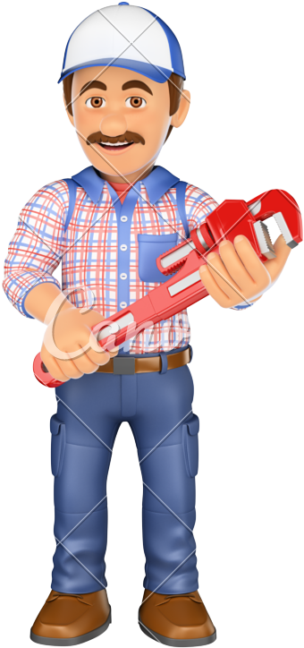 D With A Pipe Wrench Photos - Pipe Wrench Clipart (457x800), Png Download