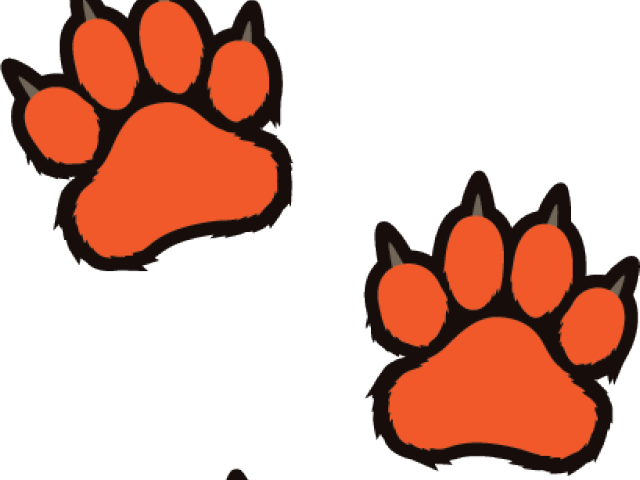 Saying Clipart Paw Print - Clip Art Tiger Paws - Png Download (640x480), Png Download