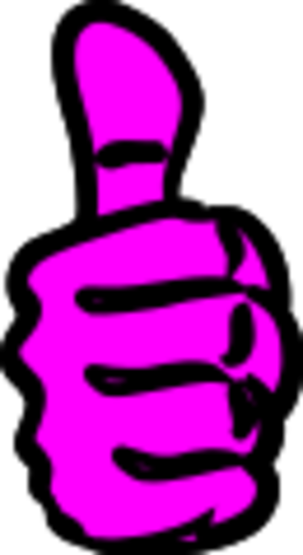 Larger Clipart Thumbs Up - Thumbs Up Colour - Png Download (600x1098), Png Download