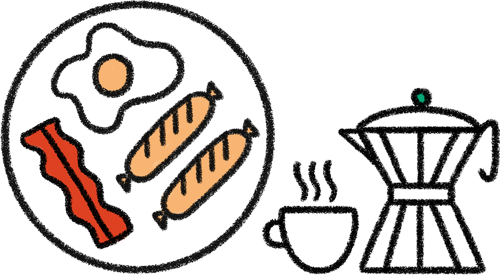 Breakfast Clipart (1100x1100), Png Download