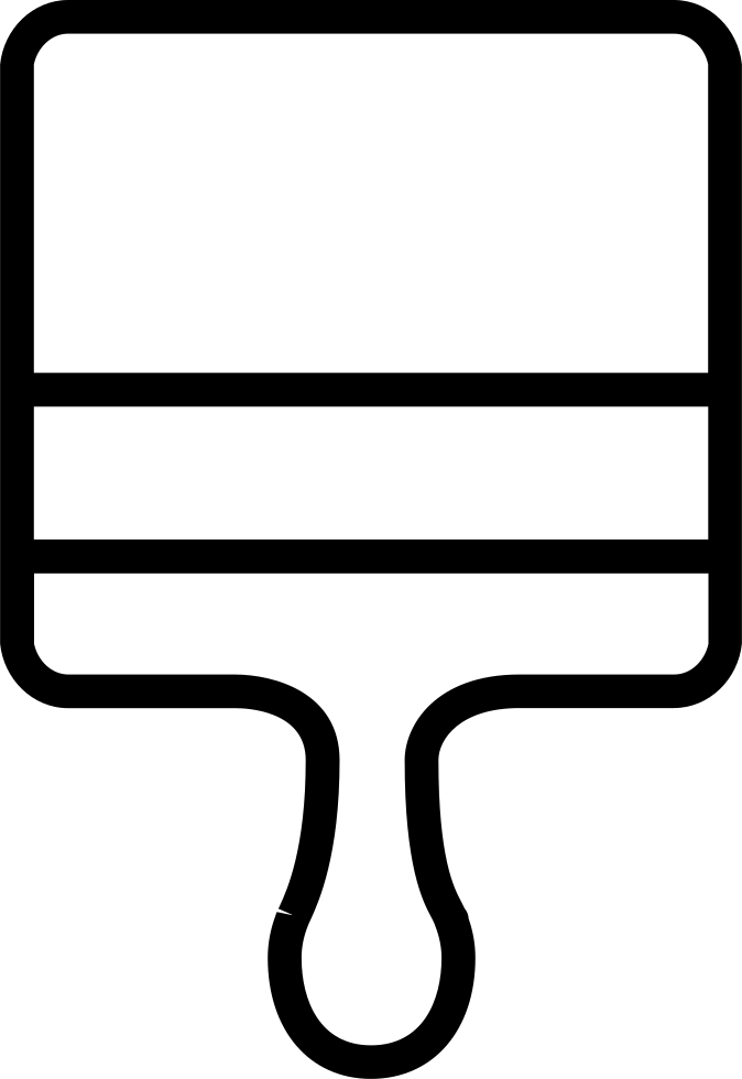 Paintbrush Comments - Paintbrush Clipart (674x980), Png Download