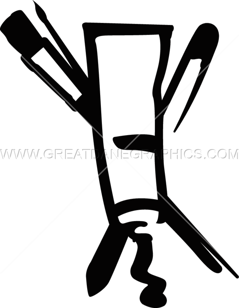 Paint Brush Clipart Paint Tube - Chair - Png Download (825x1062), Png Download