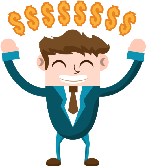 Business Man Funny And - Businessperson Clipart (640x640), Png Download