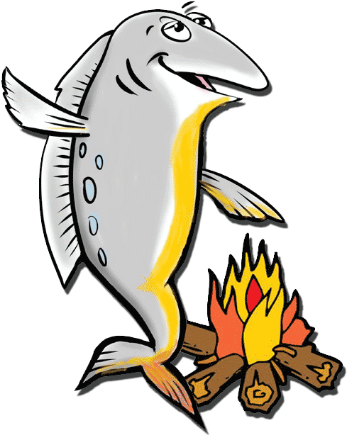 Salmon Clipart Smoked Salmon - Love Camping Embroidery Design - Png Download (517x632), Png Download