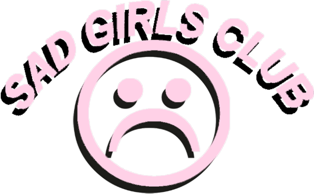 Sad Clipart Tumblr - Sad Girls Club Png Transparent Png (768x508), Png Download