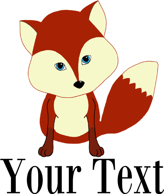 Favorite - Cafepress Personalizable Red Fox Baby Blanket Clipart (700x700), Png Download