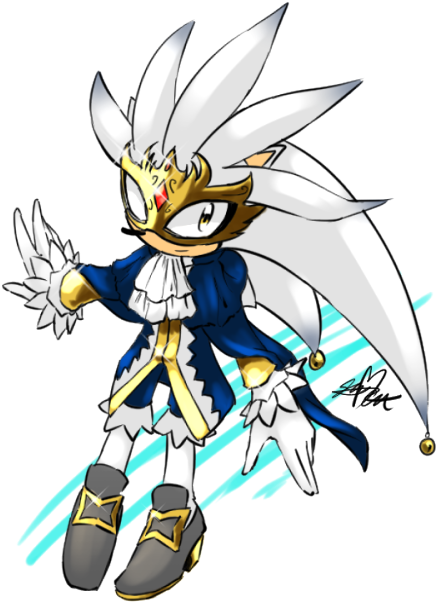 2 - Silver The Hedgehog Kimono Clipart (500x667), Png Download
