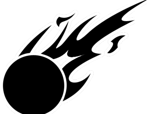 Meteor Black And White Clipart (640x480), Png Download