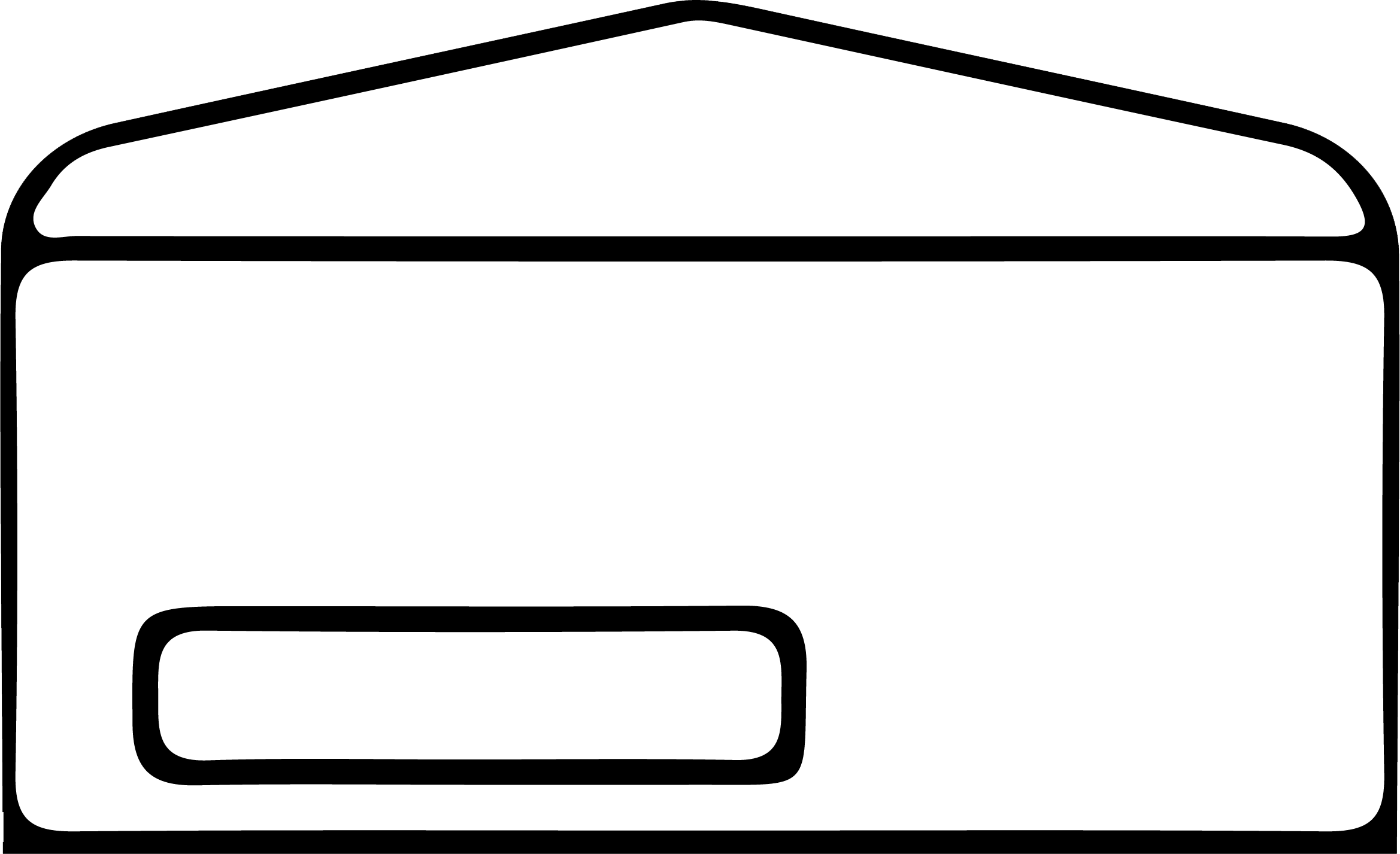 Envelope Window Clipart (2338x1427), Png Download