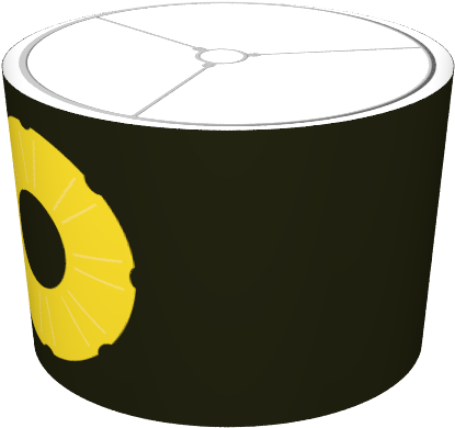 Pineapple Slice - Illustration Clipart (674x516), Png Download