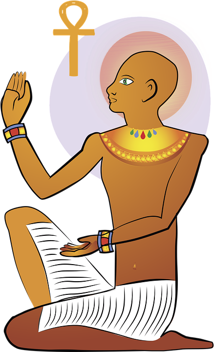 Egypt, Figure, Graphics, Vector, Illustration, People - Egypt Notebook Clipart (453x720), Png Download