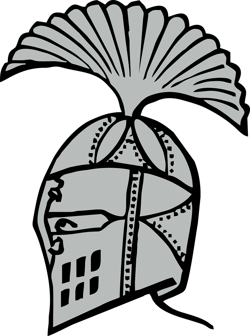 Vector Knight Warrior - Capacete De Cavaleiro Png Clipart (953x1280), Png Download