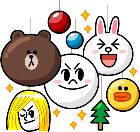 line camera line friends funny cute sticker sweet clipart
