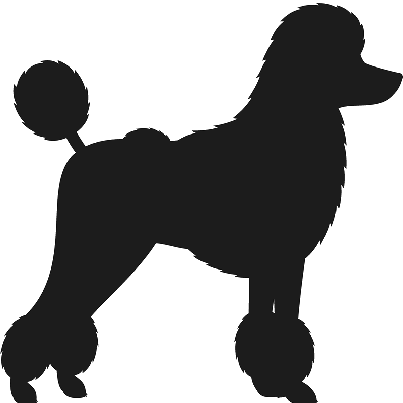 Poodle Stamp Dog, Cat & Fur Baby Stamps - Can You Identify This Formal Dog Breed Clipart (600x600), Png Download
