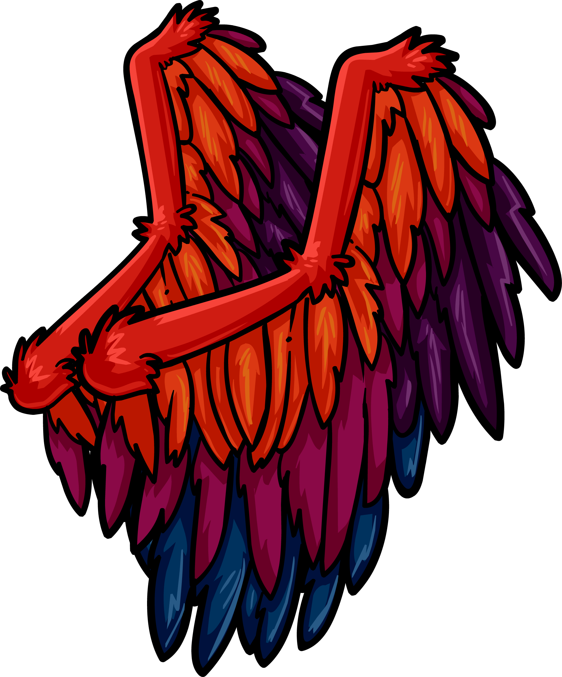 Phoenix Clipart Phoenix Wing - Codigos De Free Penguin Alas - Png Download (1926x2319), Png Download