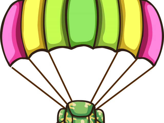 Parachute Clipart Green - Png Download (640x480), Png Download