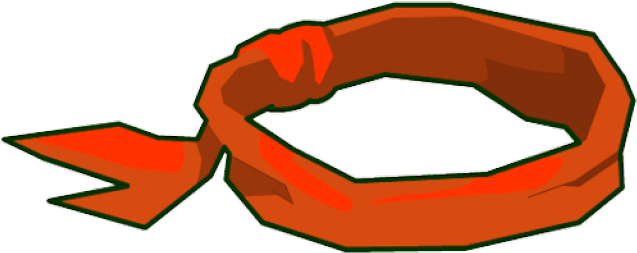 Headband Clipart Transparent - Orange Headband Png (640x480), Png Download