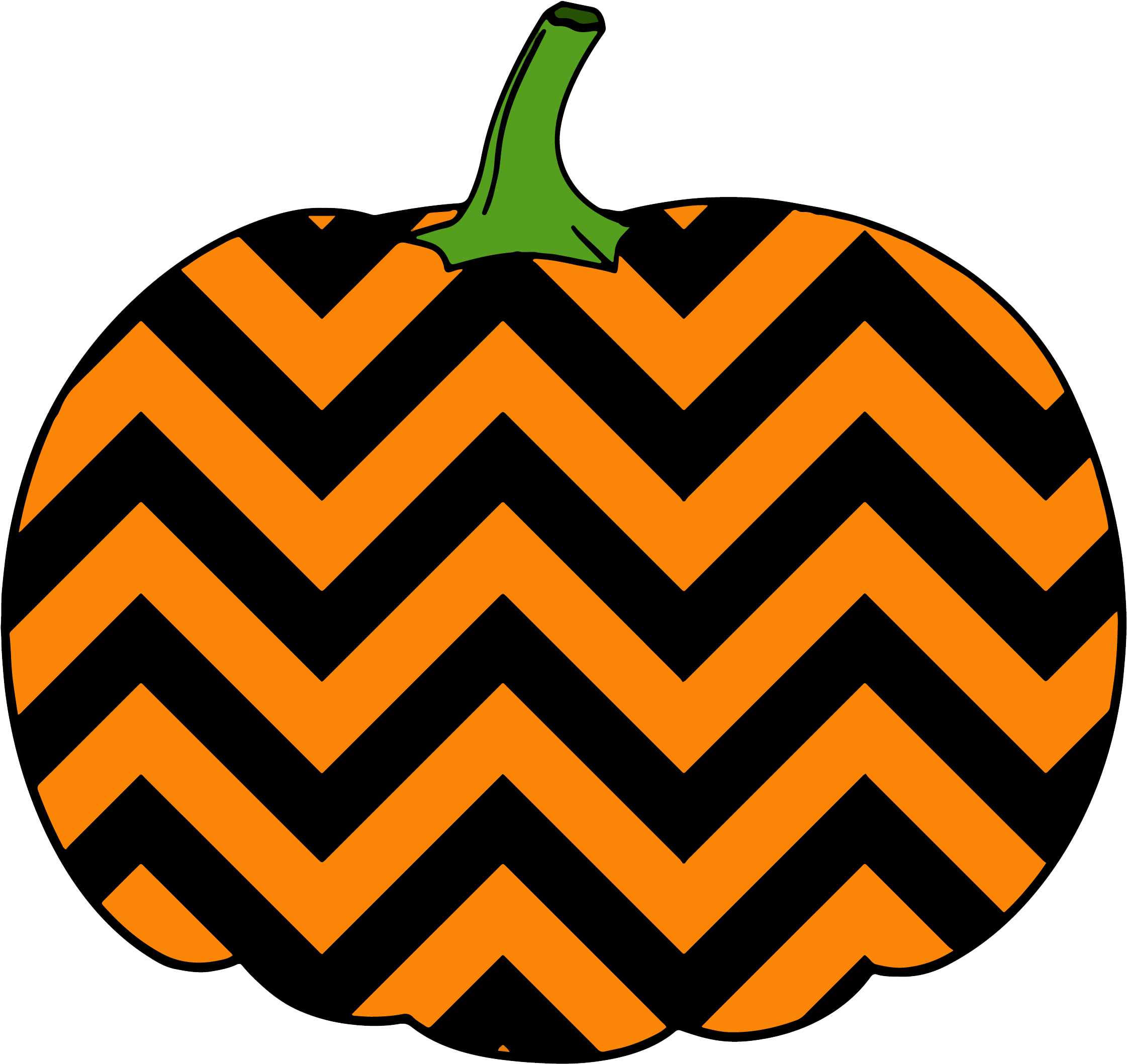 Pokadot zig zag pumpkin