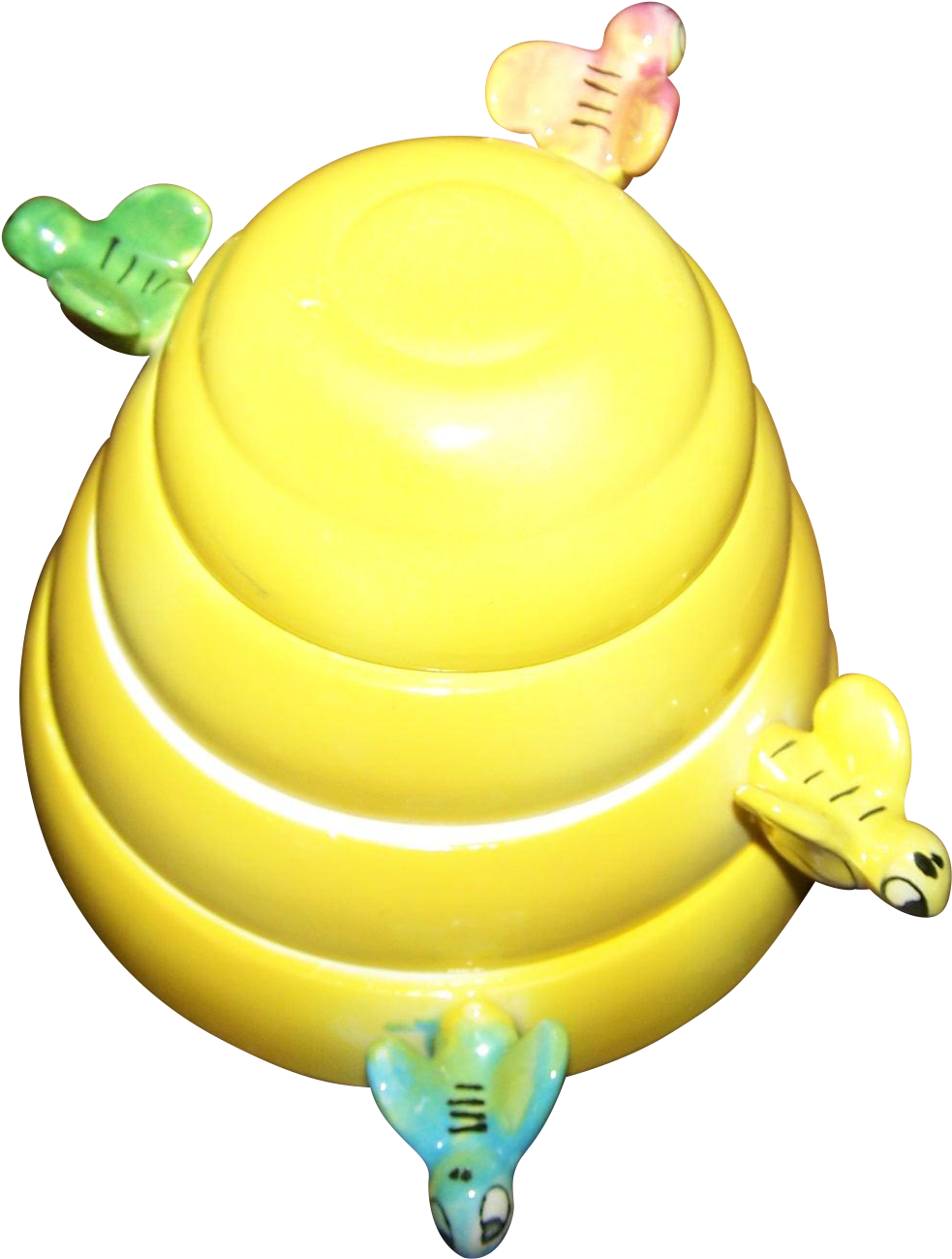 Vintage Bumble Bee Hive Stacking Ceramic Measuring - Measurement Clipart (1298x1298), Png Download
