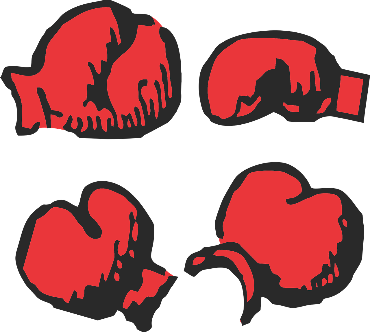 Svg Black And White Library Library Bag Clipart - Boxerské Rukavice Png Transparent Png (802x720), Png Download